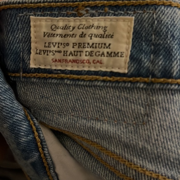 Levis Wedgie Straight Blue Jeans - Picture 6 of 6